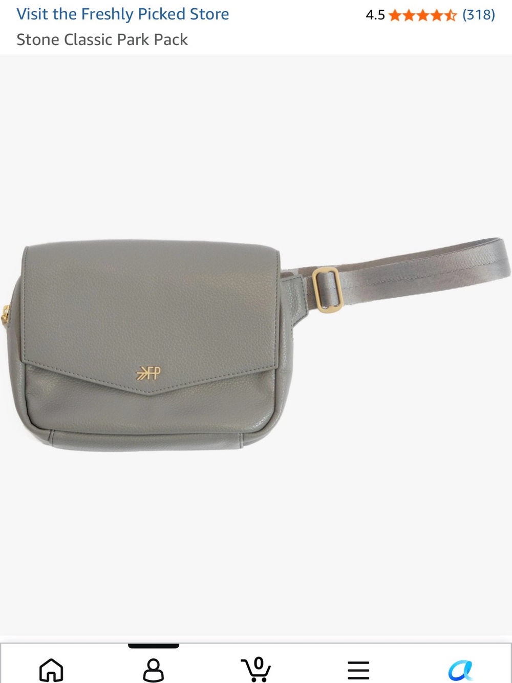 Freshly picked Crossbody Belt Bag - stone color